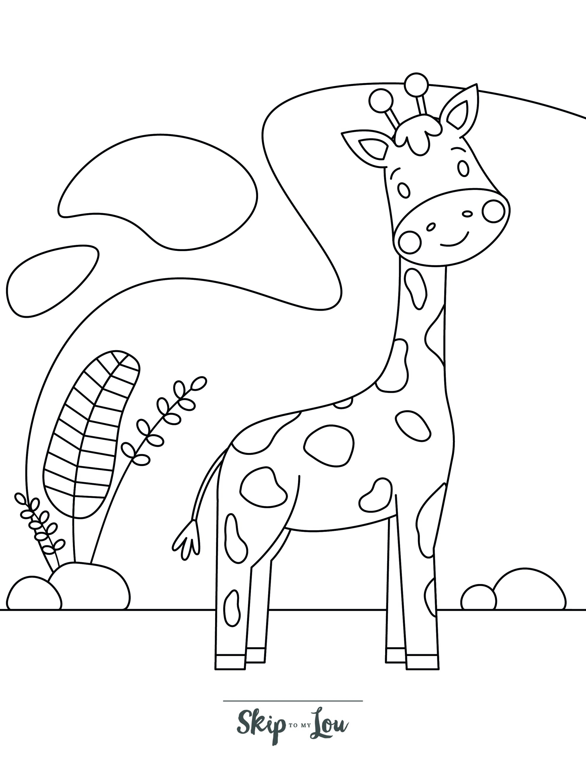 Free Giraffe Coloring Pages To Download And Print Skip To My Lou Free Giraffe Coloring Pages To Download And Print Skip To My Lou