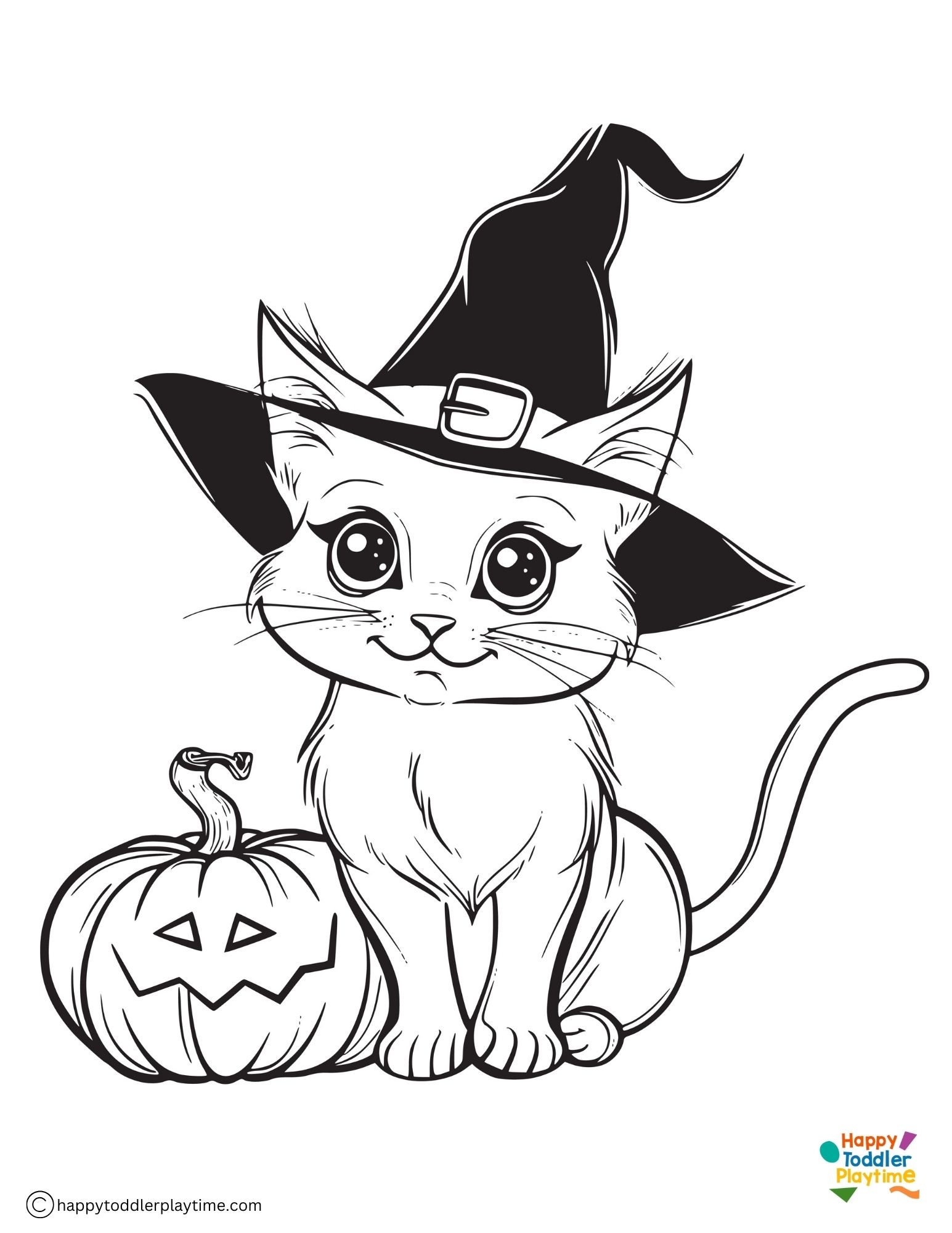 Free Halloween Cat Coloring Pages Happy Toddler Playtime Free Halloween Cat Coloring Pages Happy Toddler Playtime