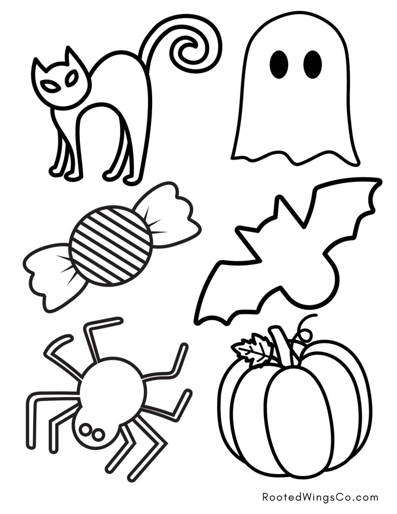 halloween color pages free halloween color pages free