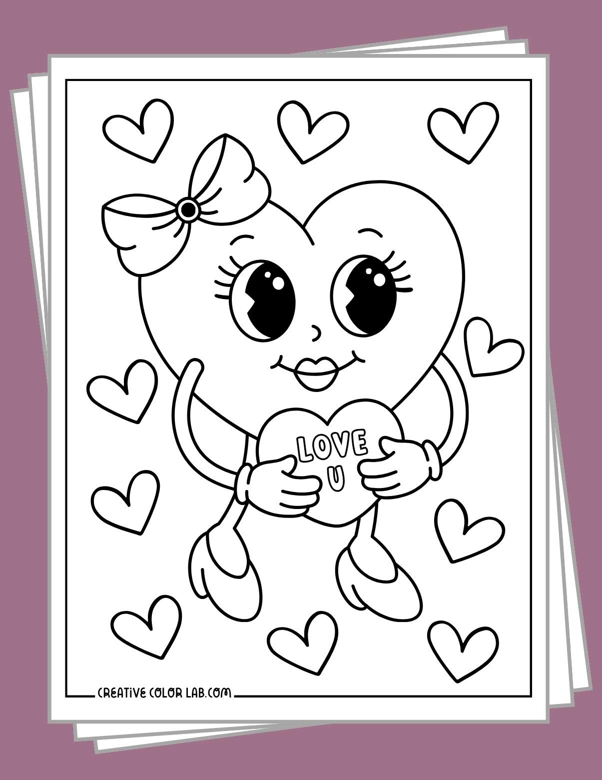 Free Heart Coloring Pages Printable PDFs Free Heart Coloring Pages Printable PDFs