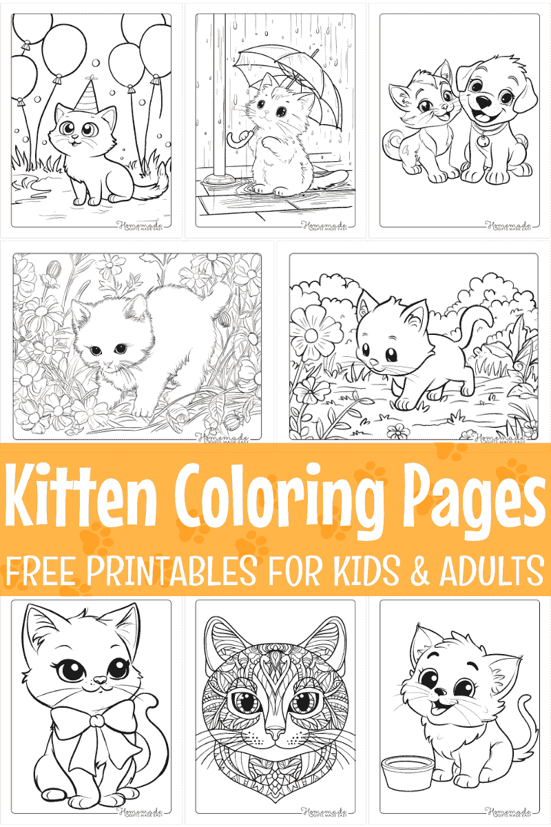 printable kitty coloring pages printable kitty coloring pages