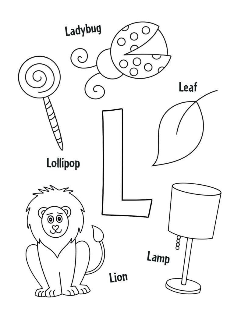 Free Letter L Worksheets For Preschool The Hollydog Blog