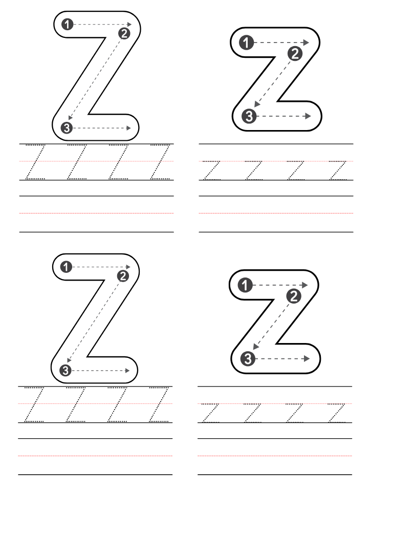 Free Letter Z Coloring Pages Printable PDF Free Letter Z Coloring Pages Printable PDF
