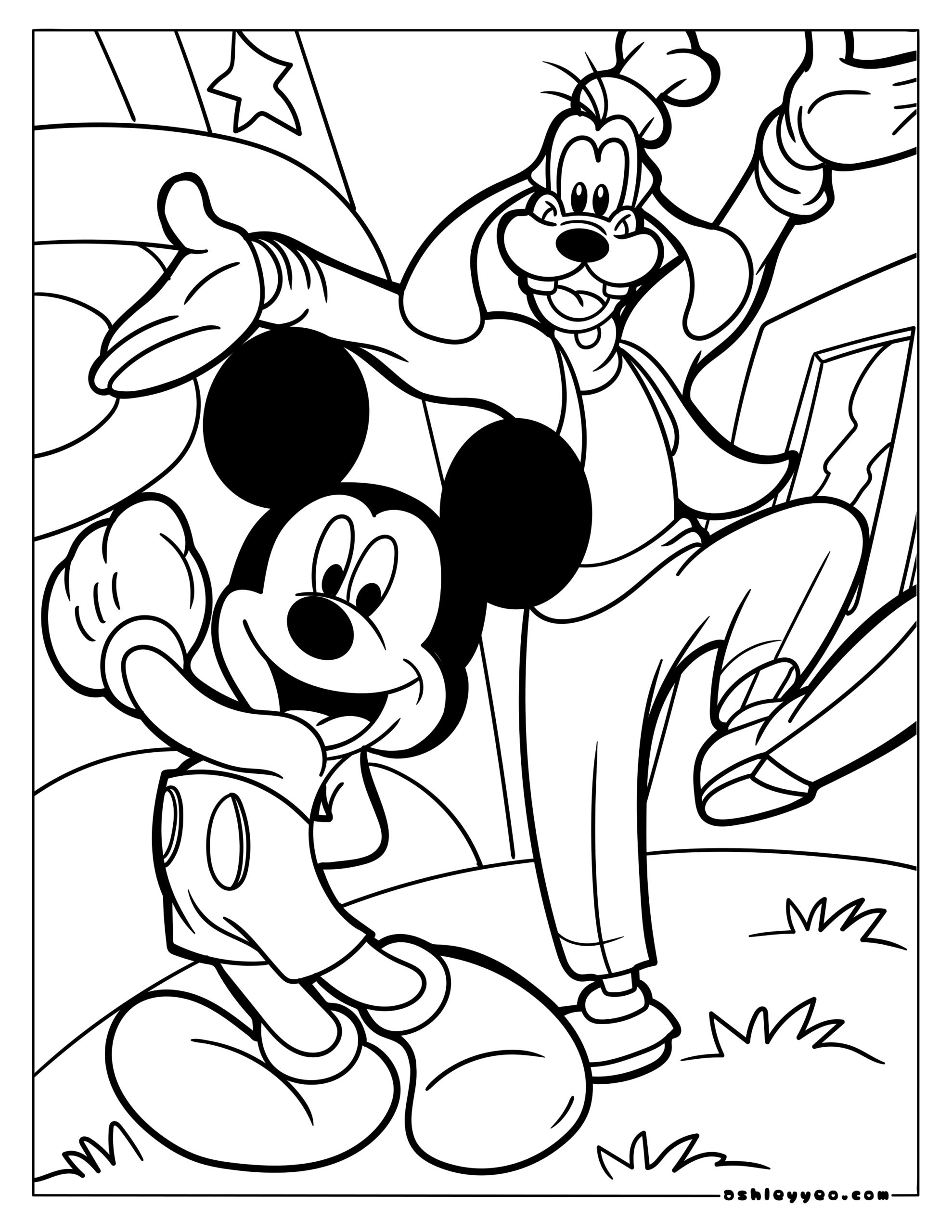 Free Mickey Mouse Coloring Pages For Kids Ashley Yeo Free Mickey Mouse Coloring Pages For Kids Ashley Yeo
