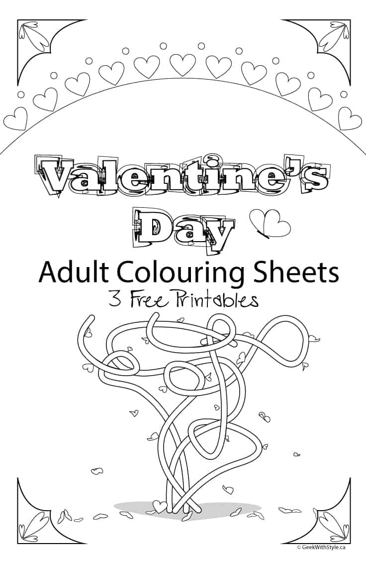 valentine's day coloring sheet