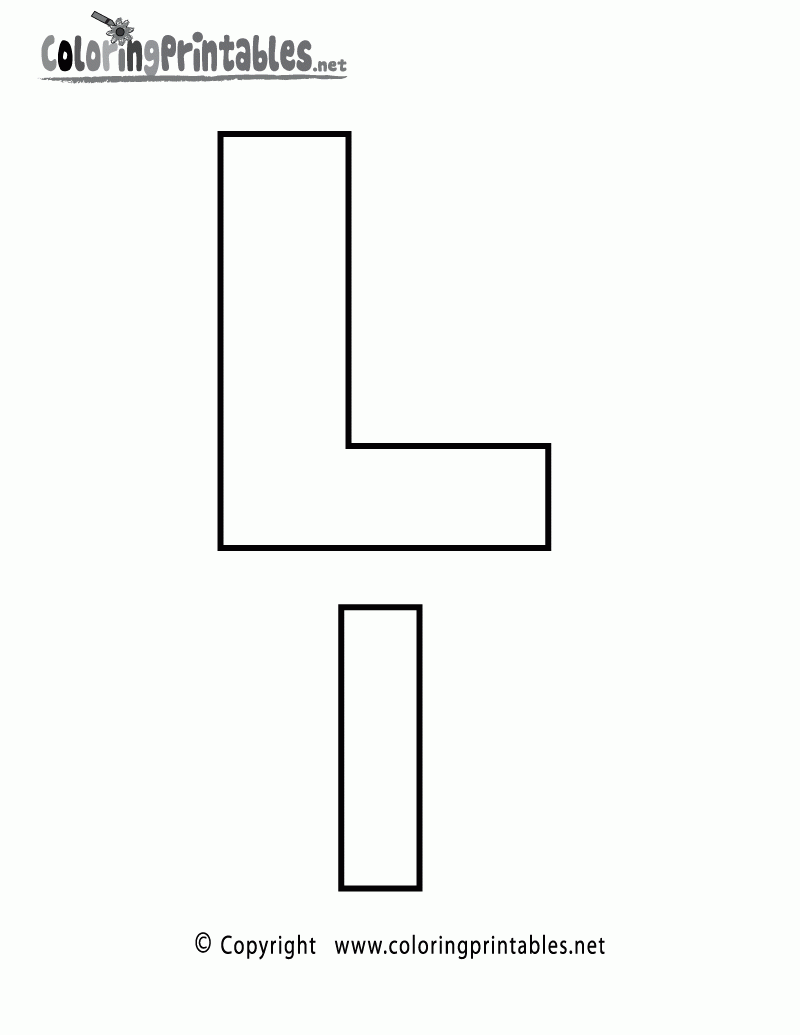 Free Printable Alphabet Letter L Coloring Page