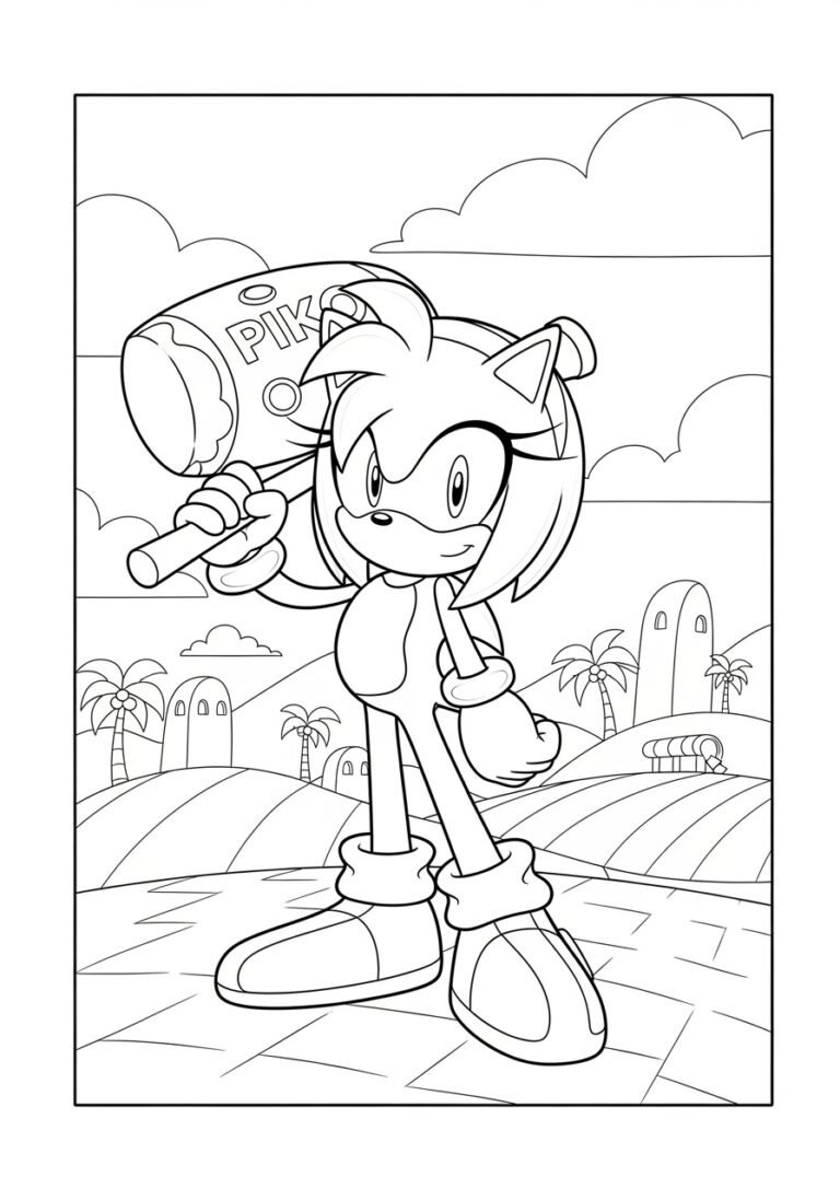 Free Printable Amy Rose Coloring Pages For Kids Free Printable Amy Rose Coloring Pages For Kids