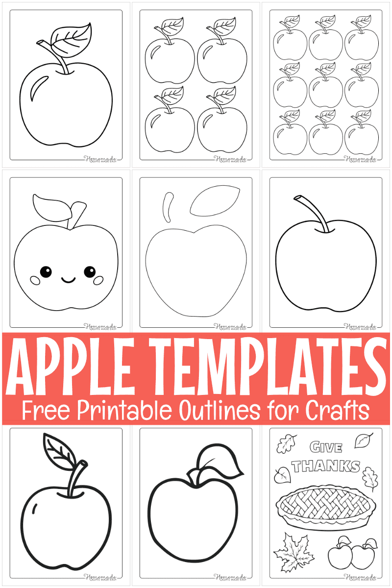 Free Printable Apple Template Downloadable PDFs  Free Printable Apple Template Downloadable PDFs