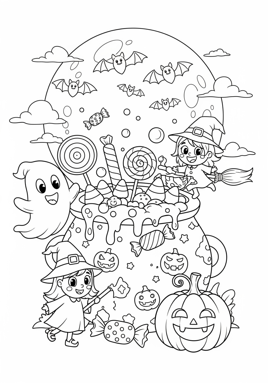 free printable cute halloween coloring pages free printable cute halloween coloring pages