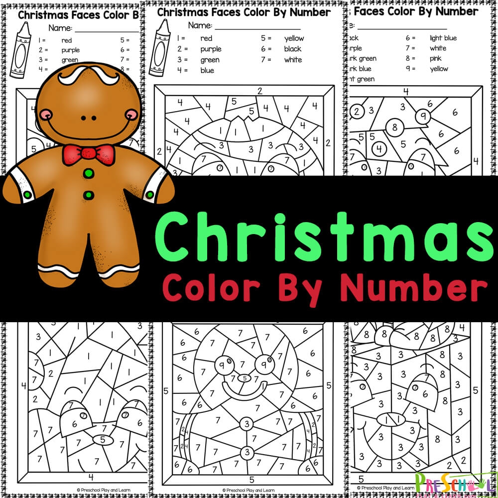 FREE Printable Christmas Color By Number Worksheets FREE Printable Christmas Color By Number Worksheets
