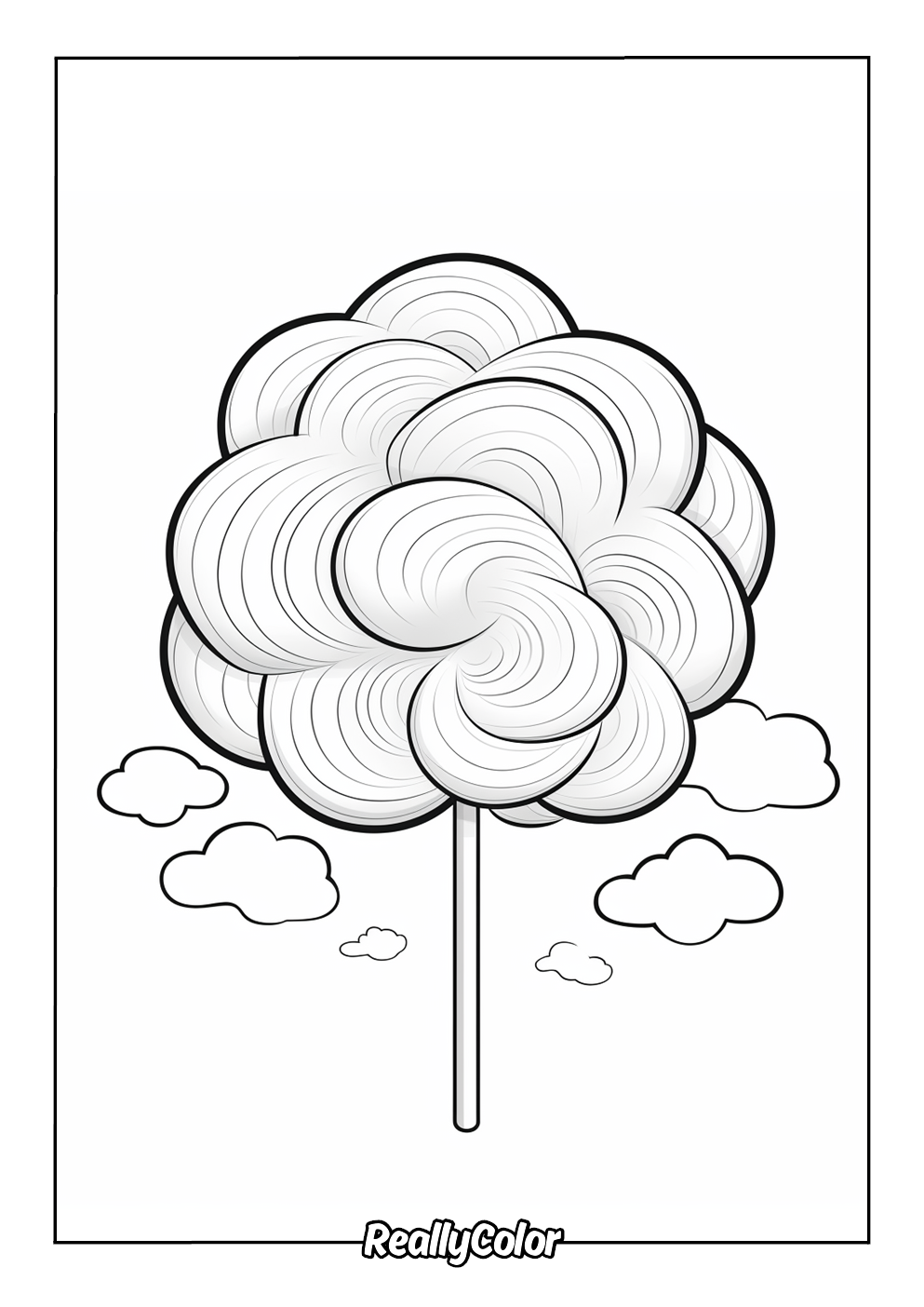 Free Printable Cotton Candy Coloring Pages Free Printable Cotton Candy Coloring Pages