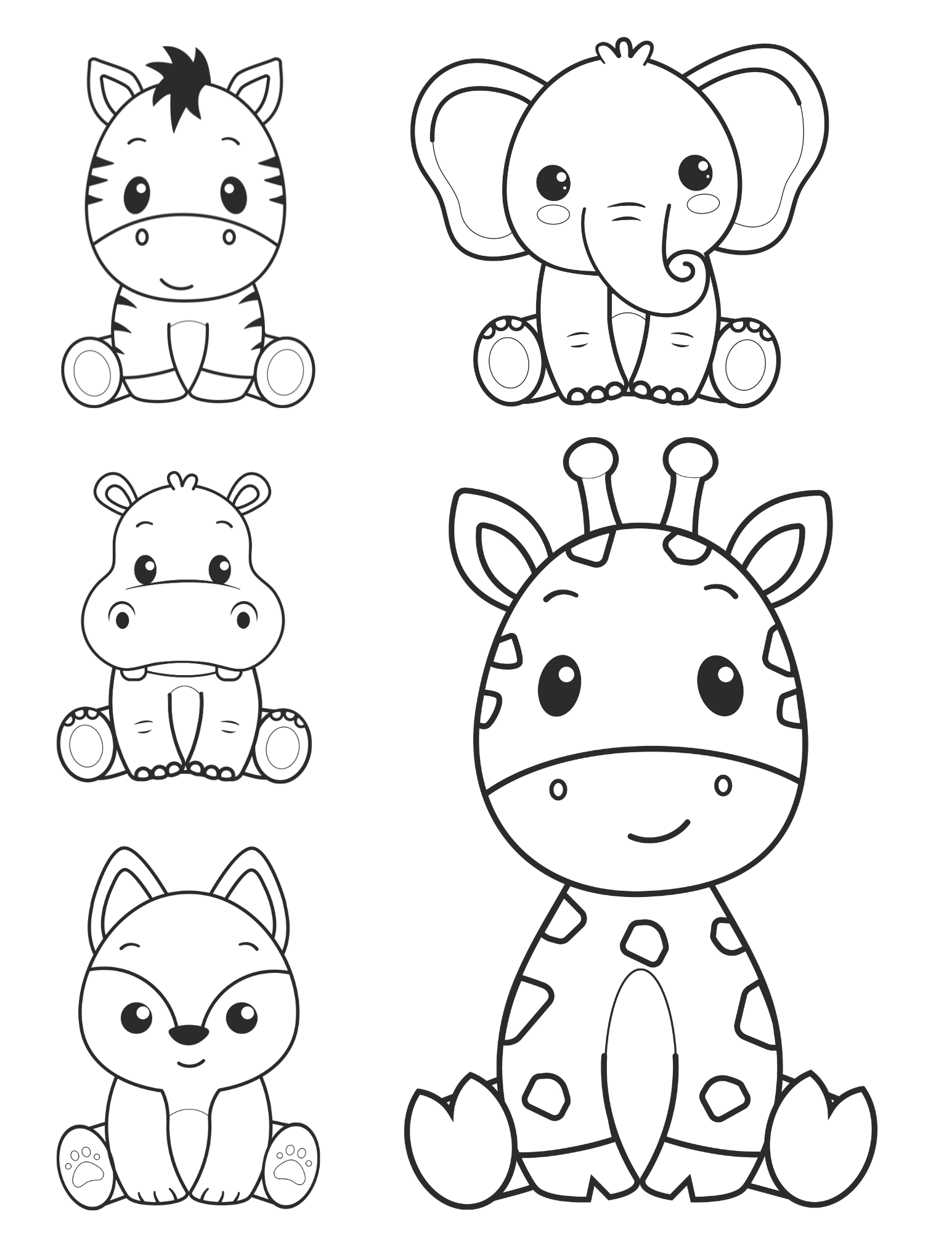 Free Printable Cute Kawaii Animals Coloring Pages Worksheets Library Free Printable Cute Kawaii Animals Coloring Pages Worksheets Library