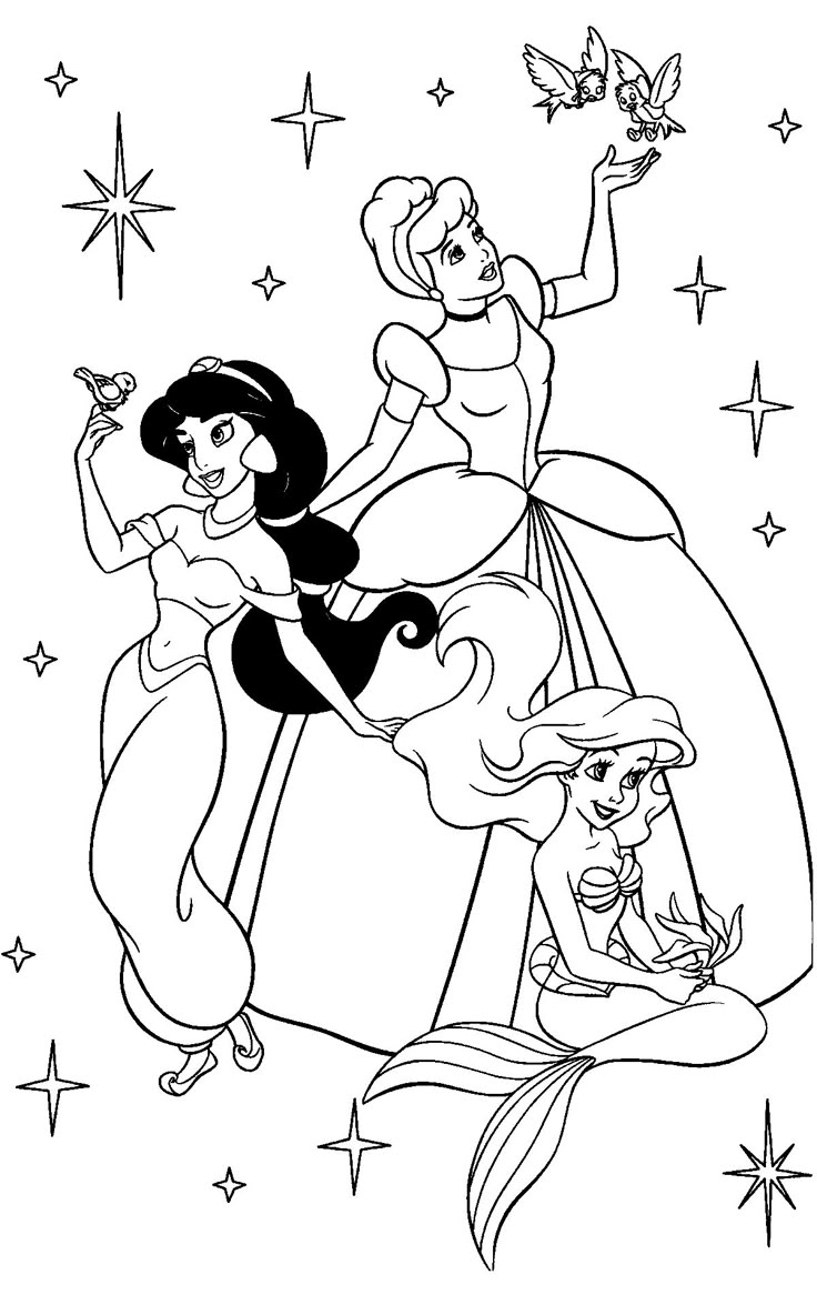 Free Printable Disney Princess Coloring Pages For Kids
