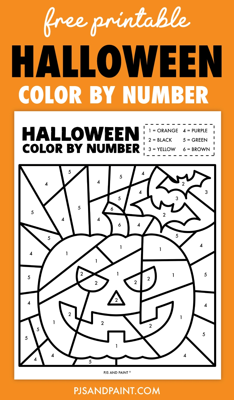 Free Printable Halloween Color By Number Worksheet Free Printable Halloween Color By Number Worksheet