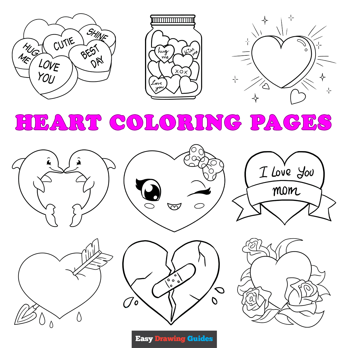 Free Printable Heart Coloring Pages For Kids Free Printable Heart Coloring Pages For Kids