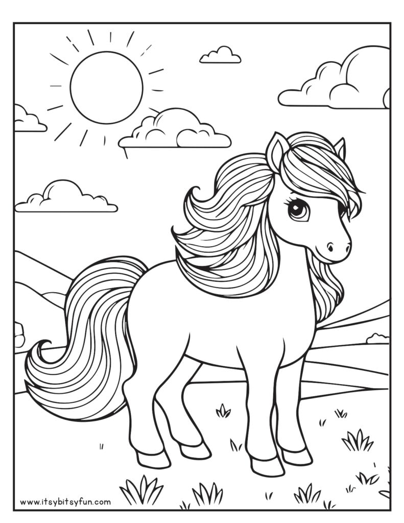 free horse pictures to color free horse pictures to color