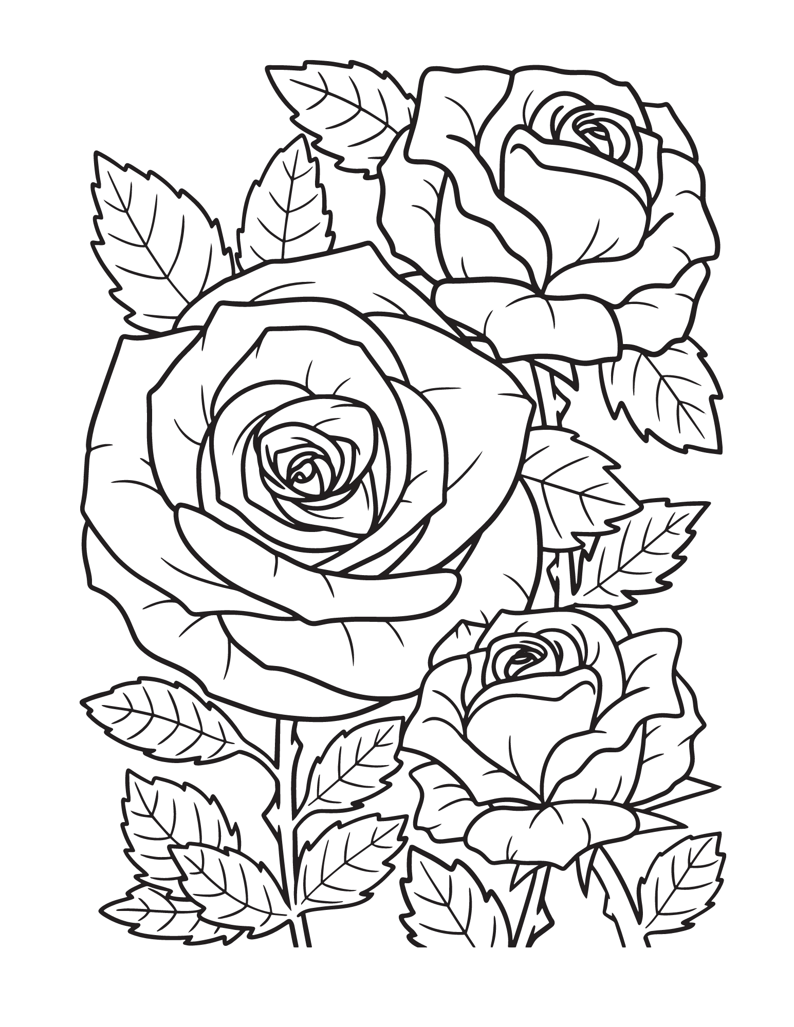 Free Printable Rose Coloring Pages Two Kids And A Coupon