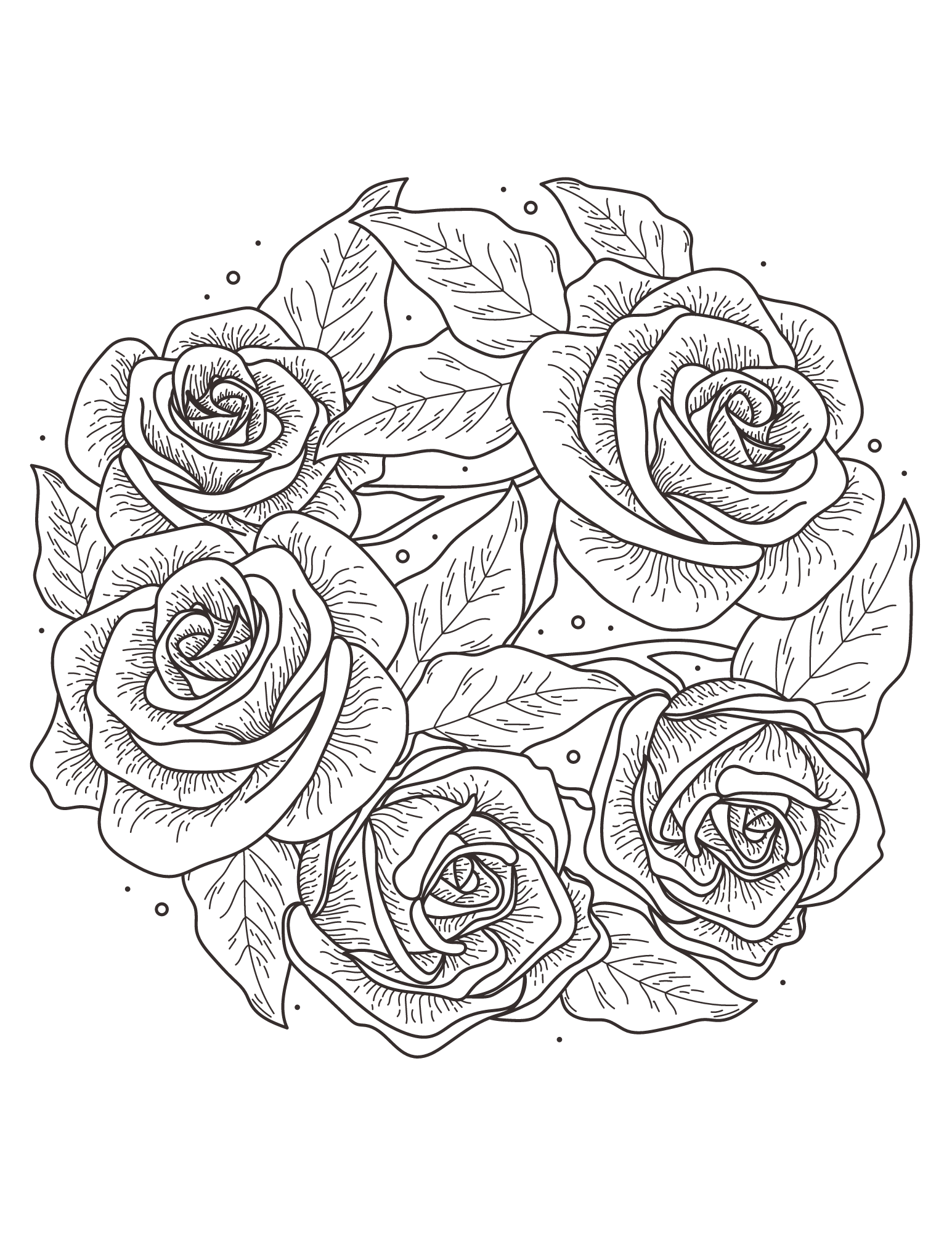 Free Printable Rose Coloring Pages Two Kids And A Coupon