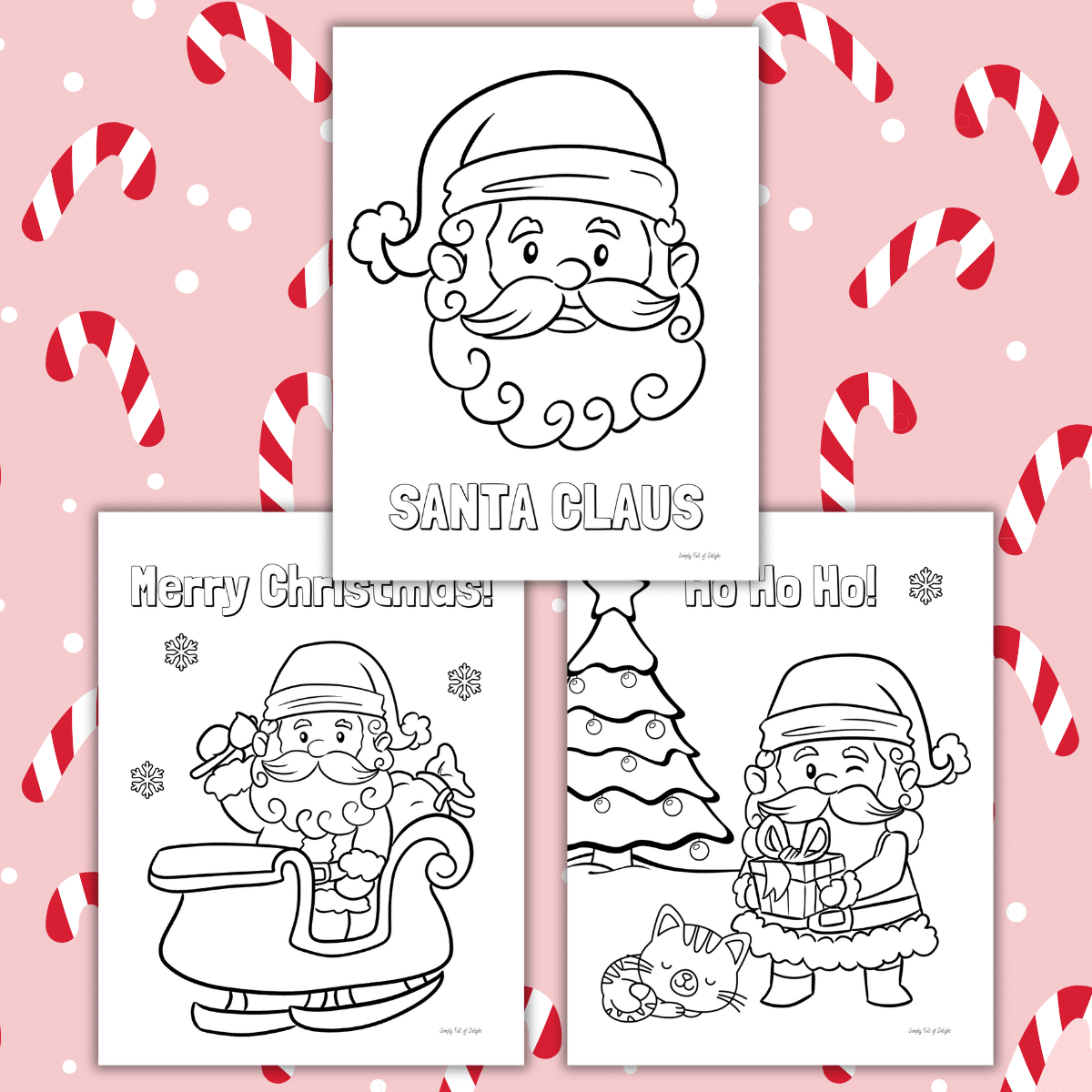 Free Printable Santa Coloring Pages For Christmas Simply Full Of Delight Free Printable Santa Coloring Pages For Christmas Simply Full Of Delight