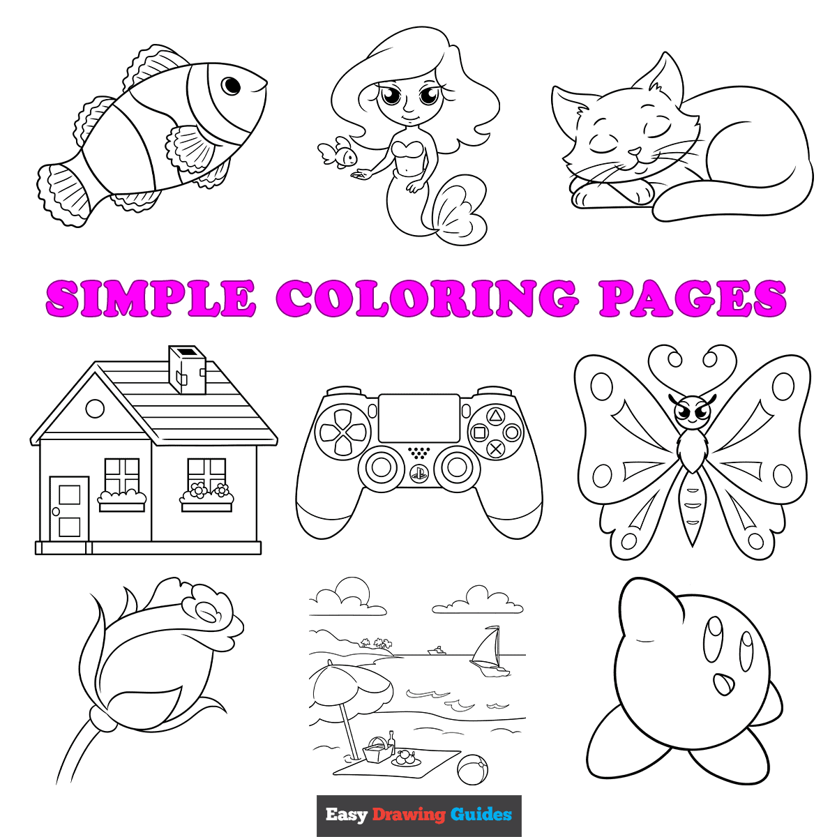 Free Printable Simple Coloring Pages For Kids Free Printable Simple Coloring Pages For Kids