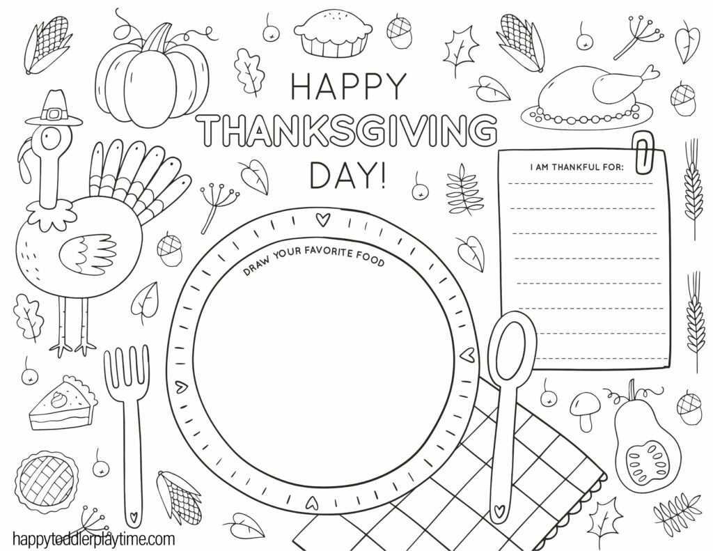 happy thanksgiving day coloring pages happy thanksgiving day coloring pages