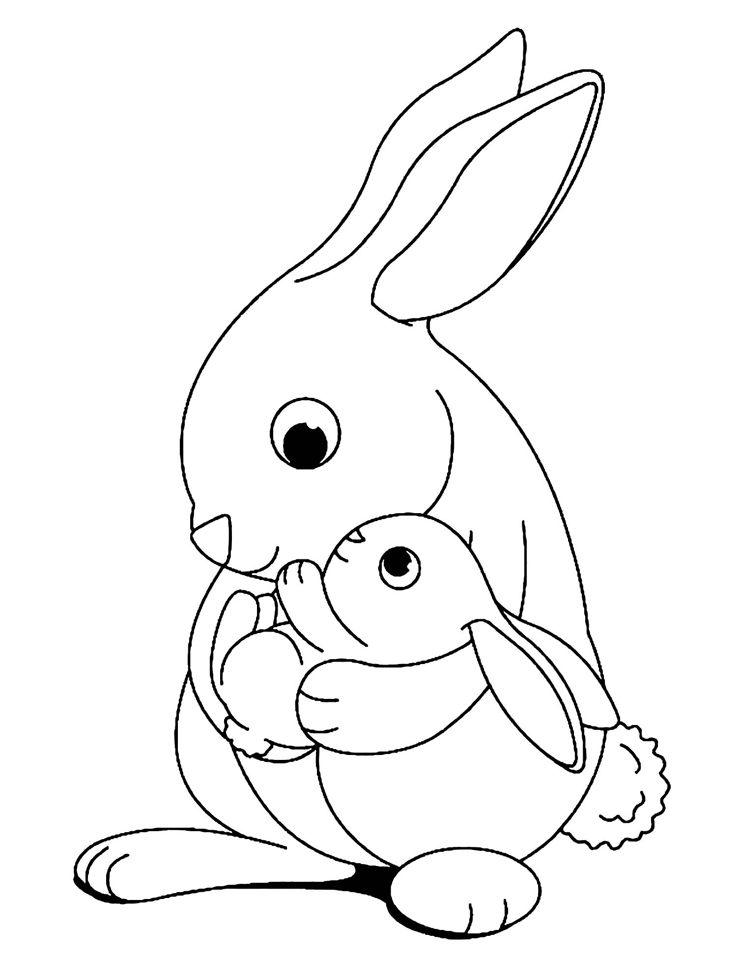 bunny pictures to color