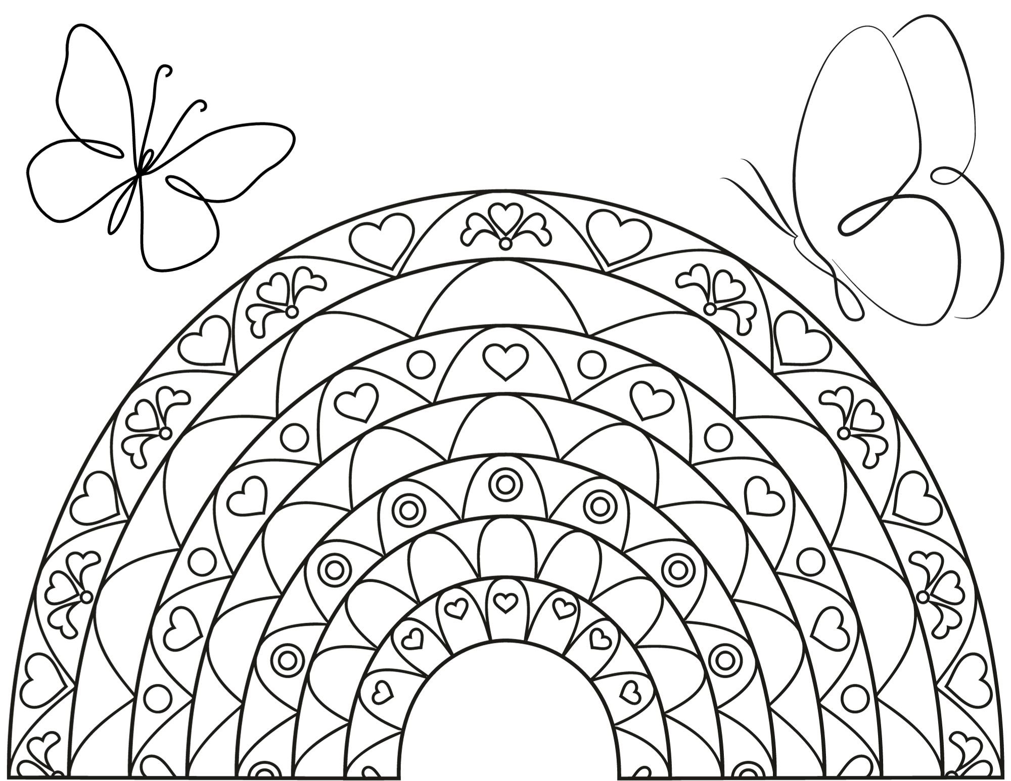 free rainbow coloring pages free rainbow coloring pages