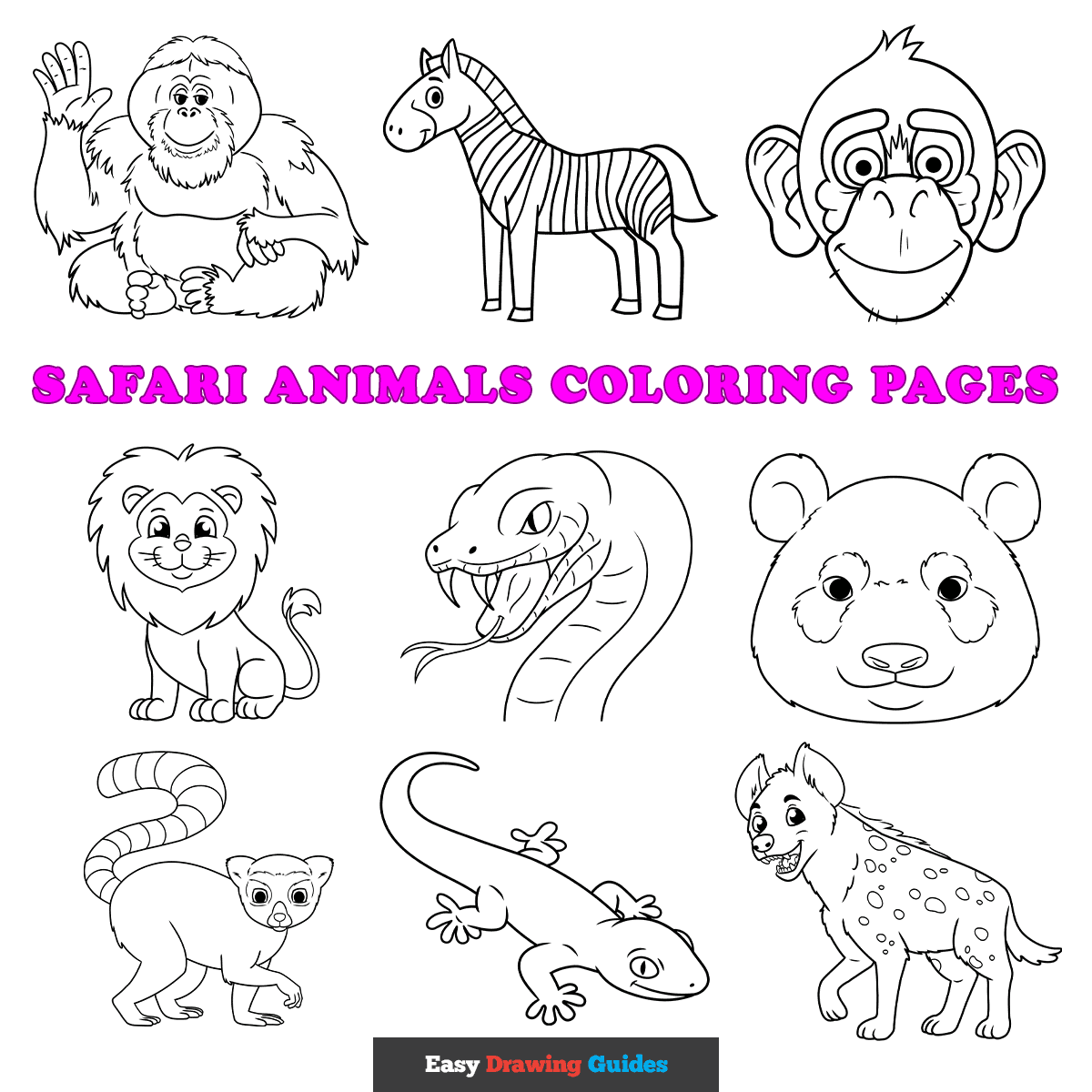 safari animal coloring pages safari animal coloring pages