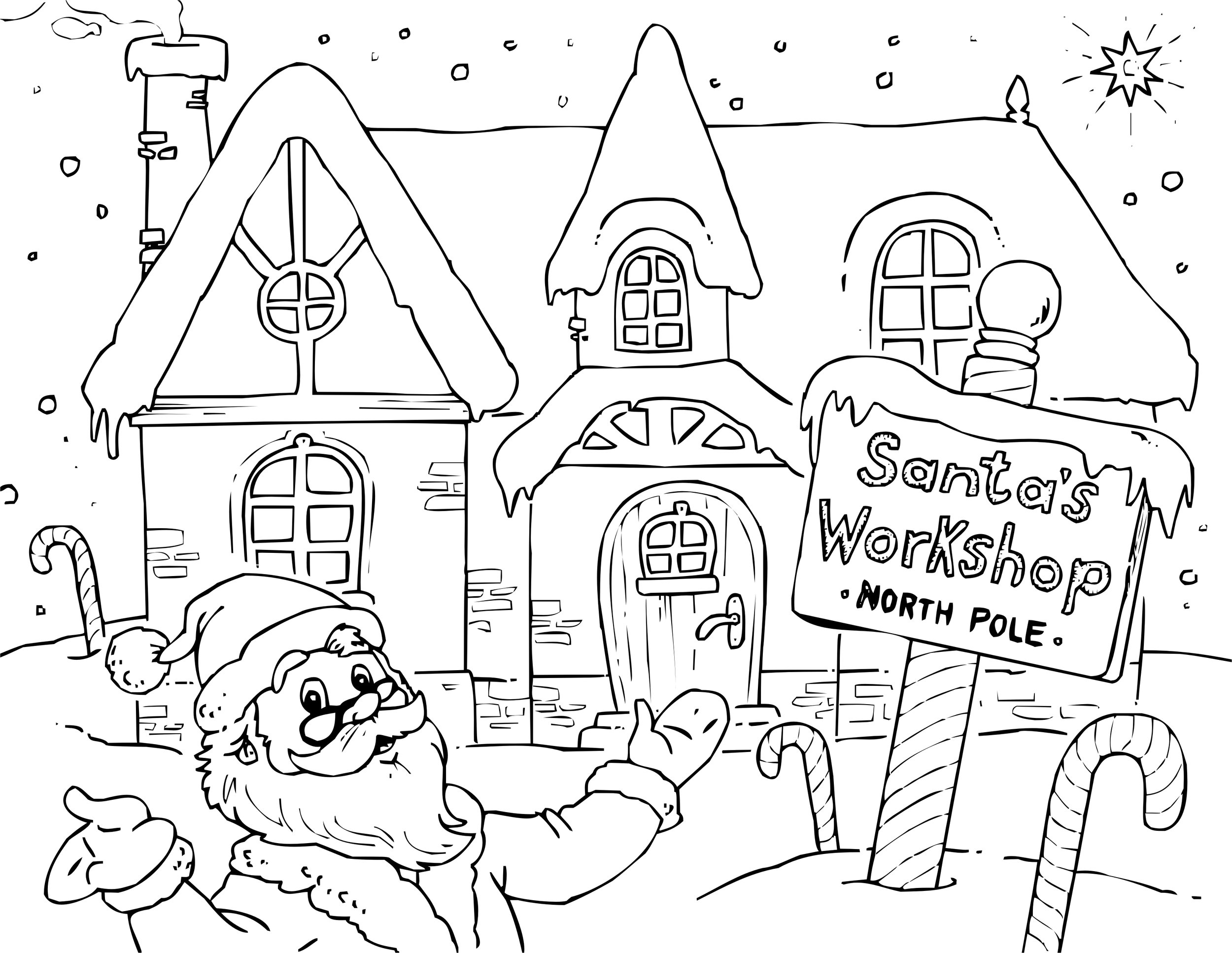 Free Santa s Workshop Coloring Pages Printable Elf Application Sew Cute Patterns Free Santa s Workshop Coloring Pages Printable Elf Application Sew Cute Patterns