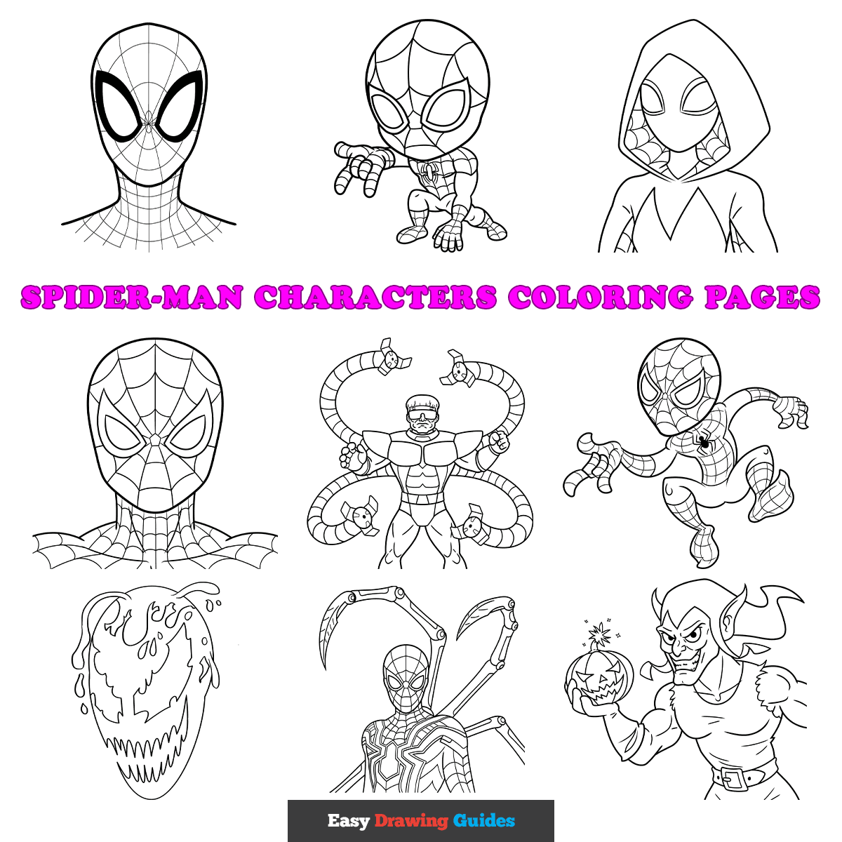 spider man print outs
