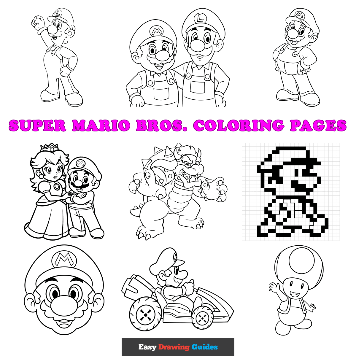 Free Super Mario Bros Coloring Pages For Kids 11 Printable Sheets Free Super Mario Bros Coloring Pages For Kids 11 Printable Sheets