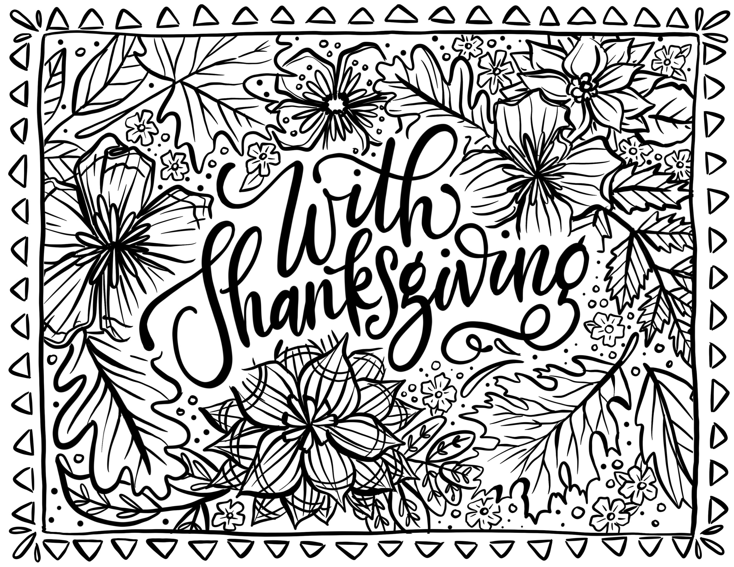 FREE Thanksgiving Coloring Page MakeWells FREE Thanksgiving Coloring Page MakeWells