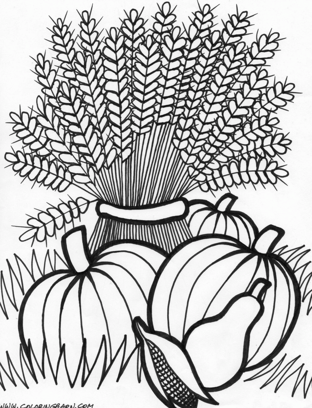 Free Thanksgiving Coloring Pages The Coloring Barn Free Thanksgiving Coloring Pages The Coloring Barn
