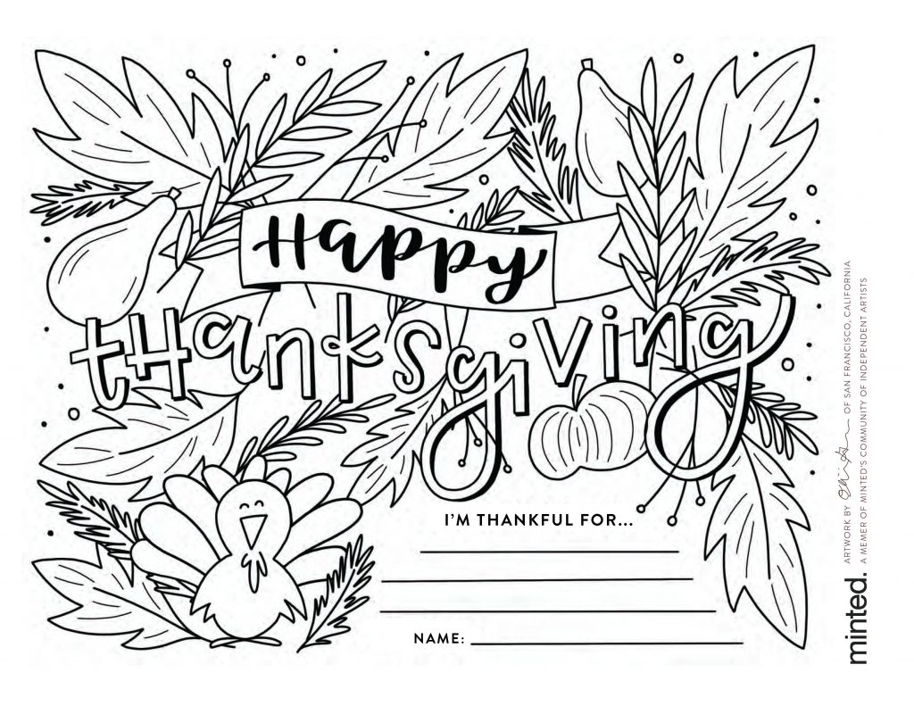 Free Thanksgiving Coloring Pages To Help Children Express Gratitude Free Thanksgiving Coloring Pages To Help Children Express Gratitude