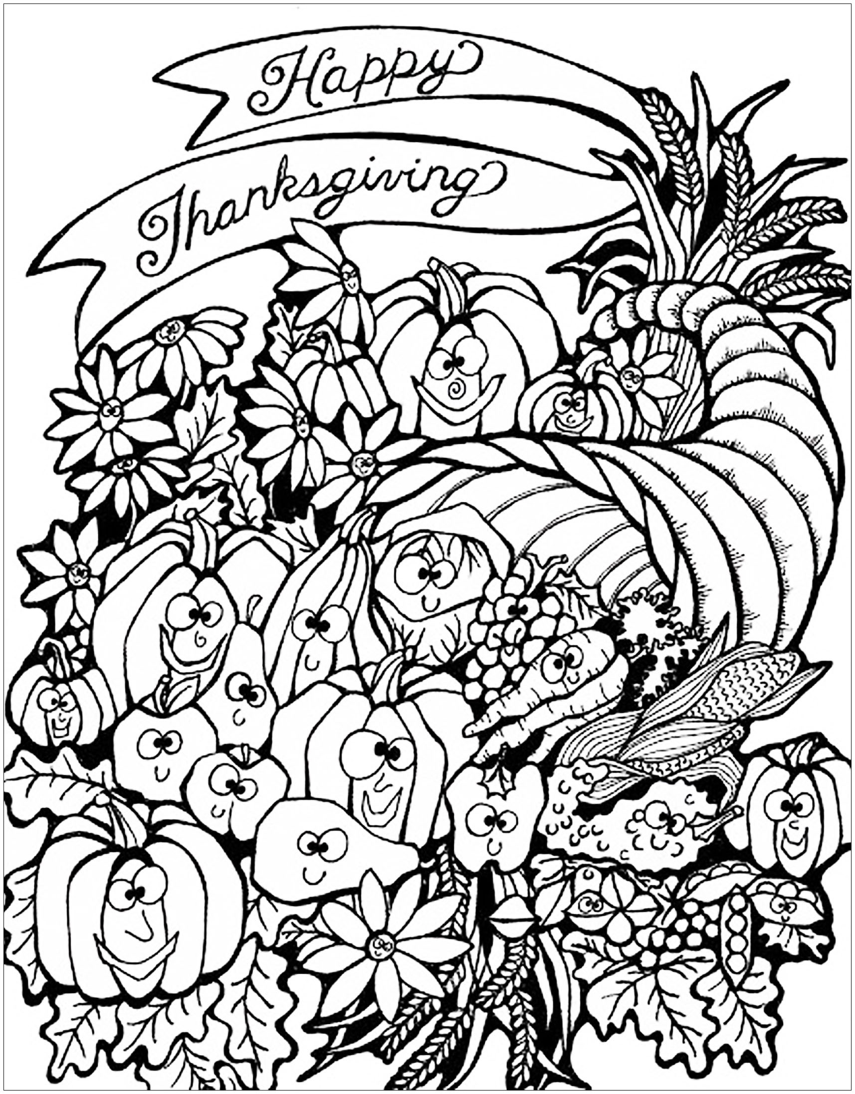 Free Thanksgiving Drawing To Print And Color Thanksgiving Coloring Pages For Kids Free Thanksgiving Drawing To Print And Color Thanksgiving Coloring Pages For Kids