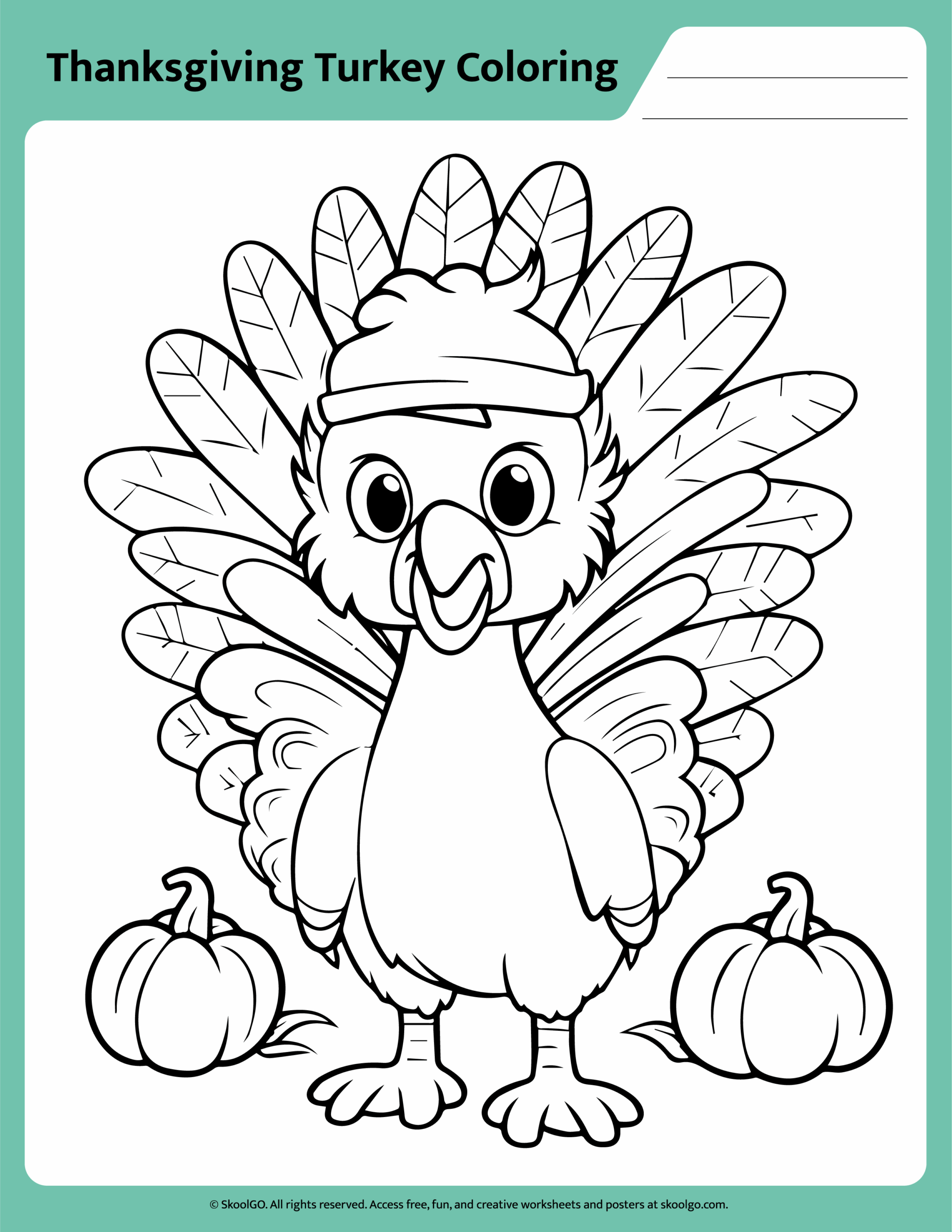Free Thanksgiving Turkey Coloring Worksheet For Kids Free Thanksgiving Turkey Coloring Worksheet For Kids