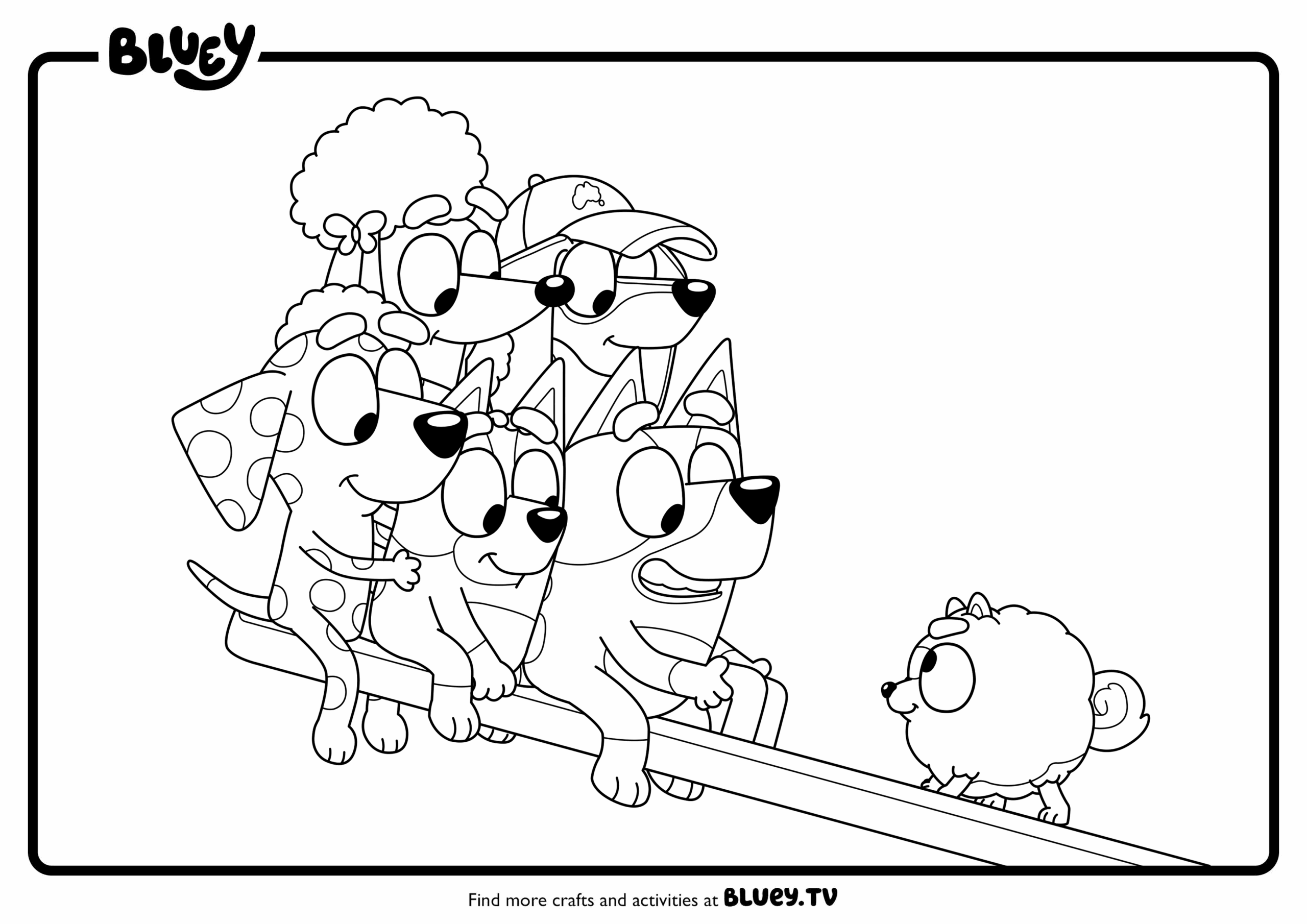 Friends Colouring Sheets Bluey Official Website Friends Colouring Sheets Bluey Official Website