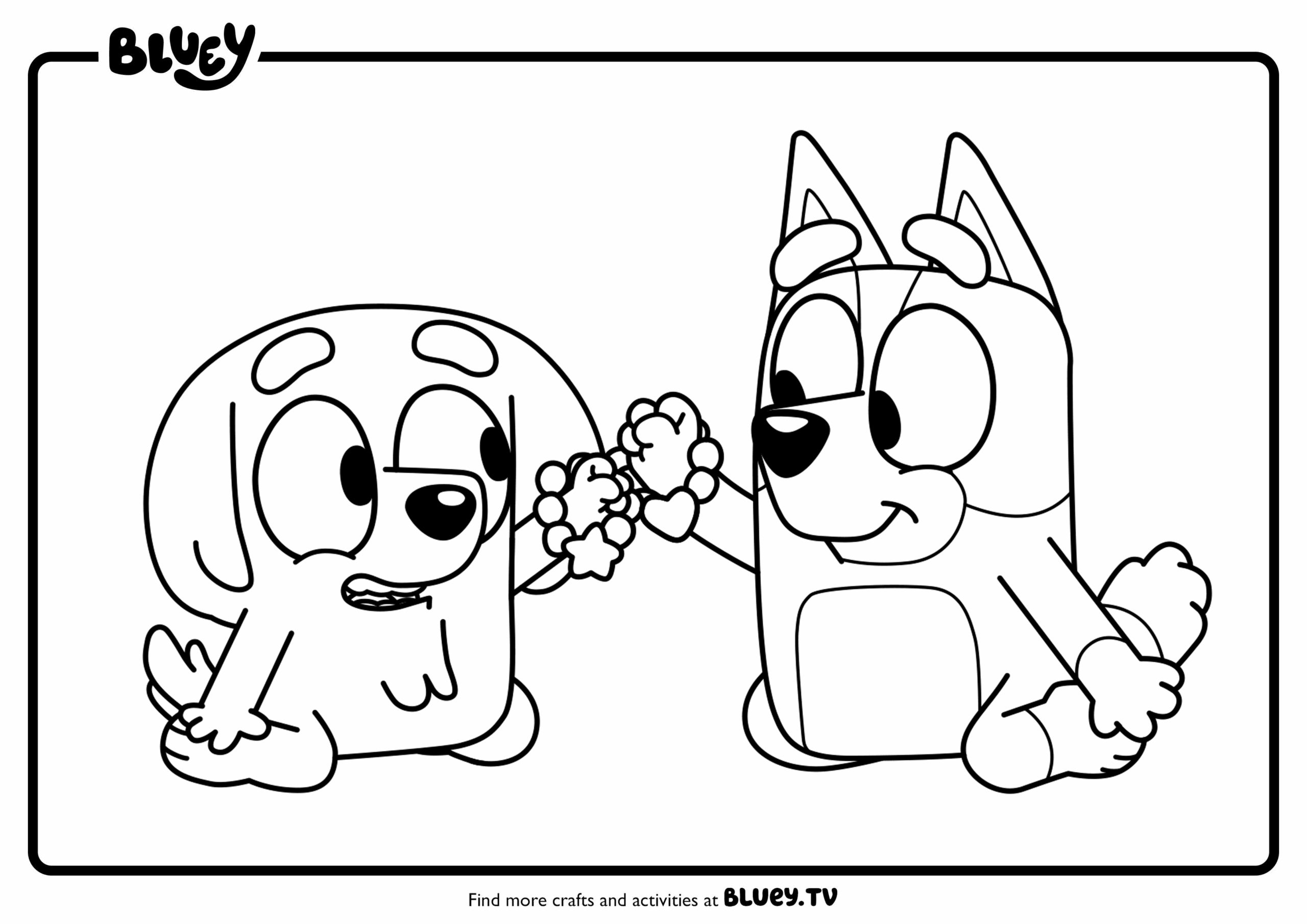Friends Colouring Sheets Bluey Official Website Friends Colouring Sheets Bluey Official Website
