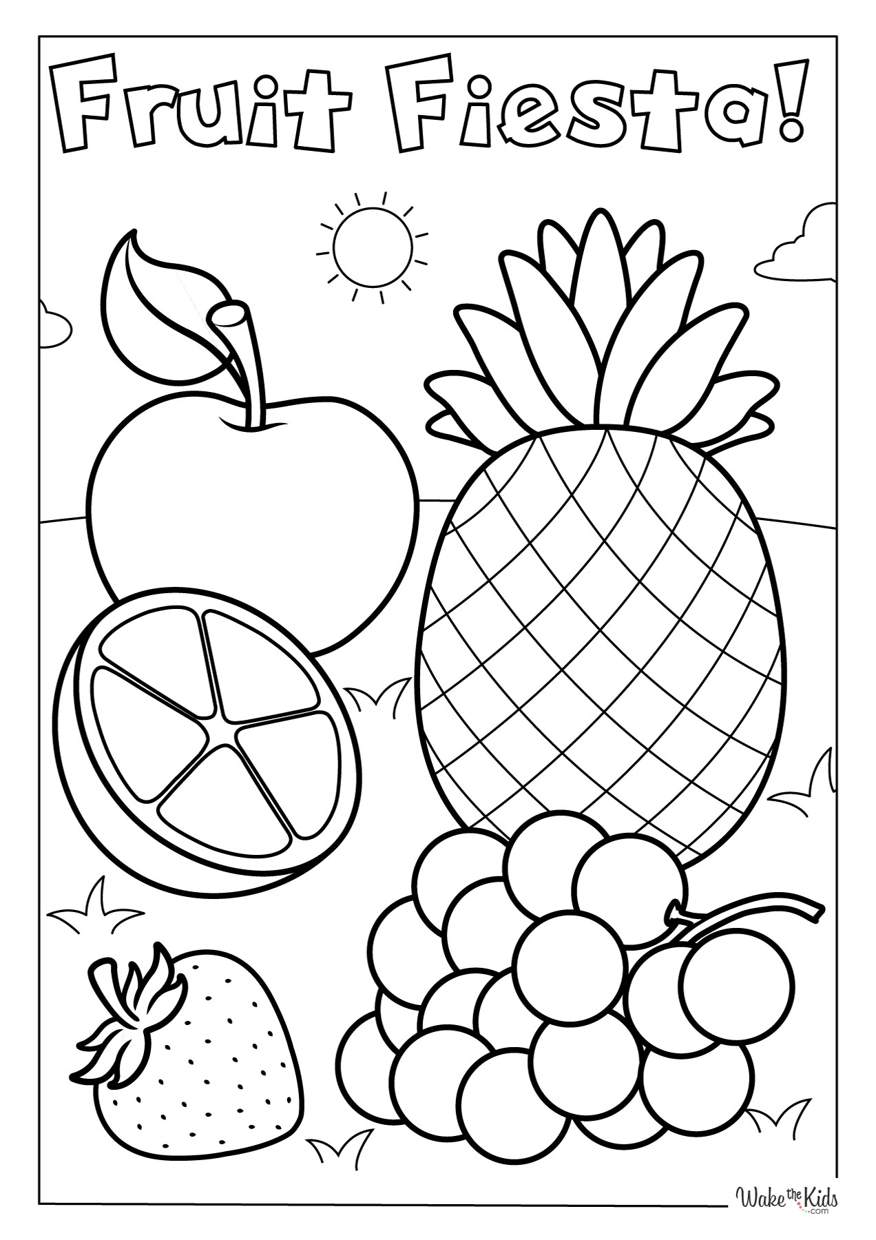Fruit Coloring Pages Free Printable PDFs WakeTheKids Fruit Coloring Pages Free Printable PDFs WakeTheKids