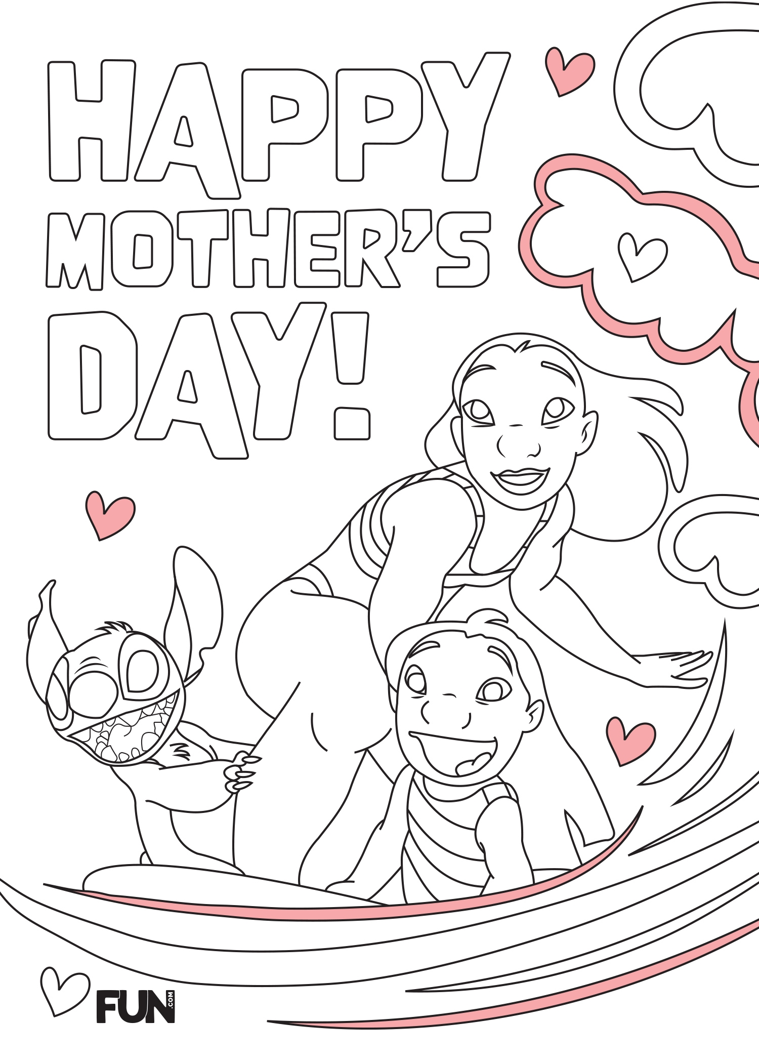mothers day coloring sheets