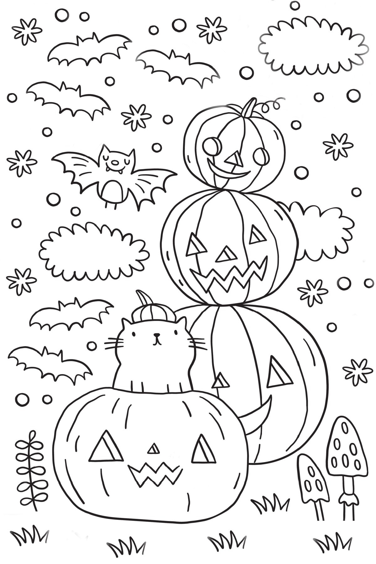 halloween pages to color halloween pages to color