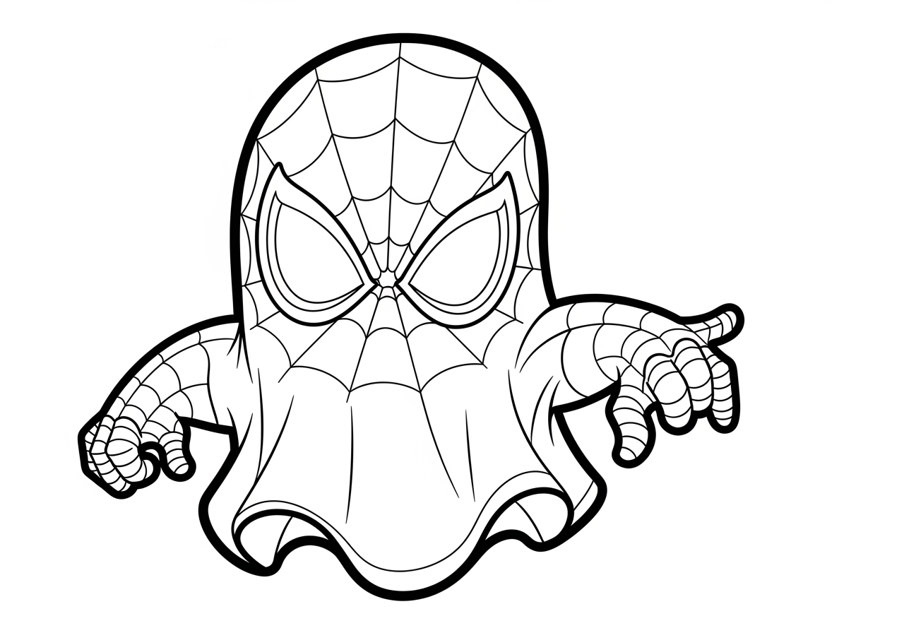 Ghost Spider Man Coloring Page Printable Superhero Fun Ghost Spider Man Coloring Page Printable Superhero Fun
