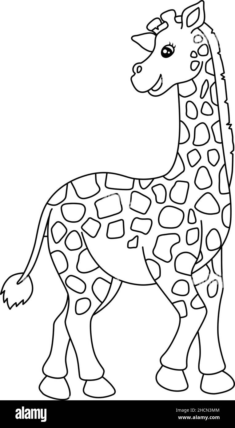 giraffe coloring book page giraffe coloring book page