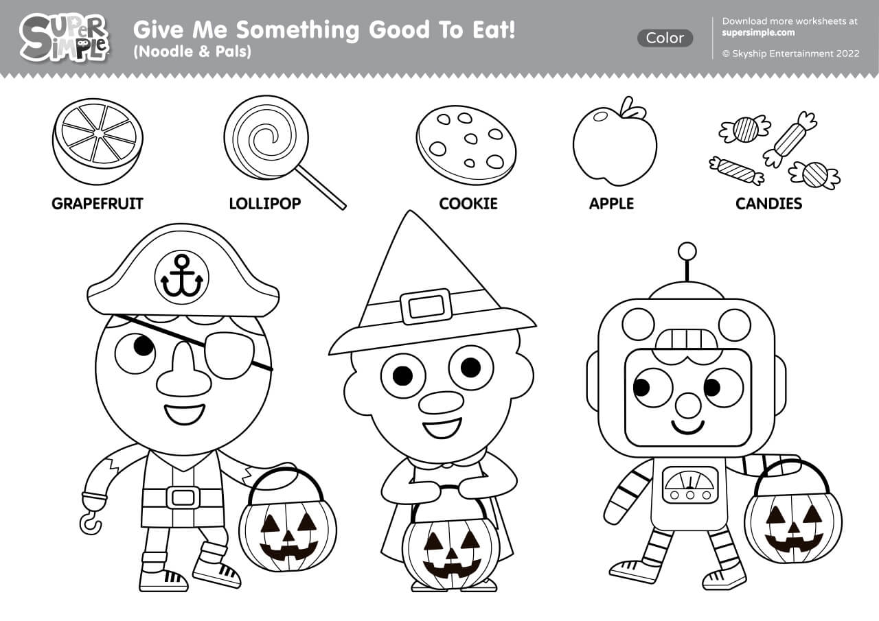 Give Me Something Good To Eat Noodle Pals Version Coloring Page Super Simple Give Me Something Good To Eat Noodle Pals Version Coloring Page Super Simple