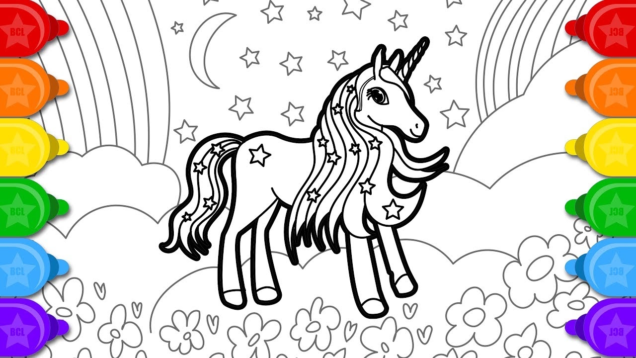 Glitter Unicorn That s Pretty Coloring And Drawing For Kids How To Draw A Unicorn Coloring Page YouTube Glitter Unicorn That s Pretty Coloring And Drawing For Kids How To Draw A Unicorn Coloring Page YouTube