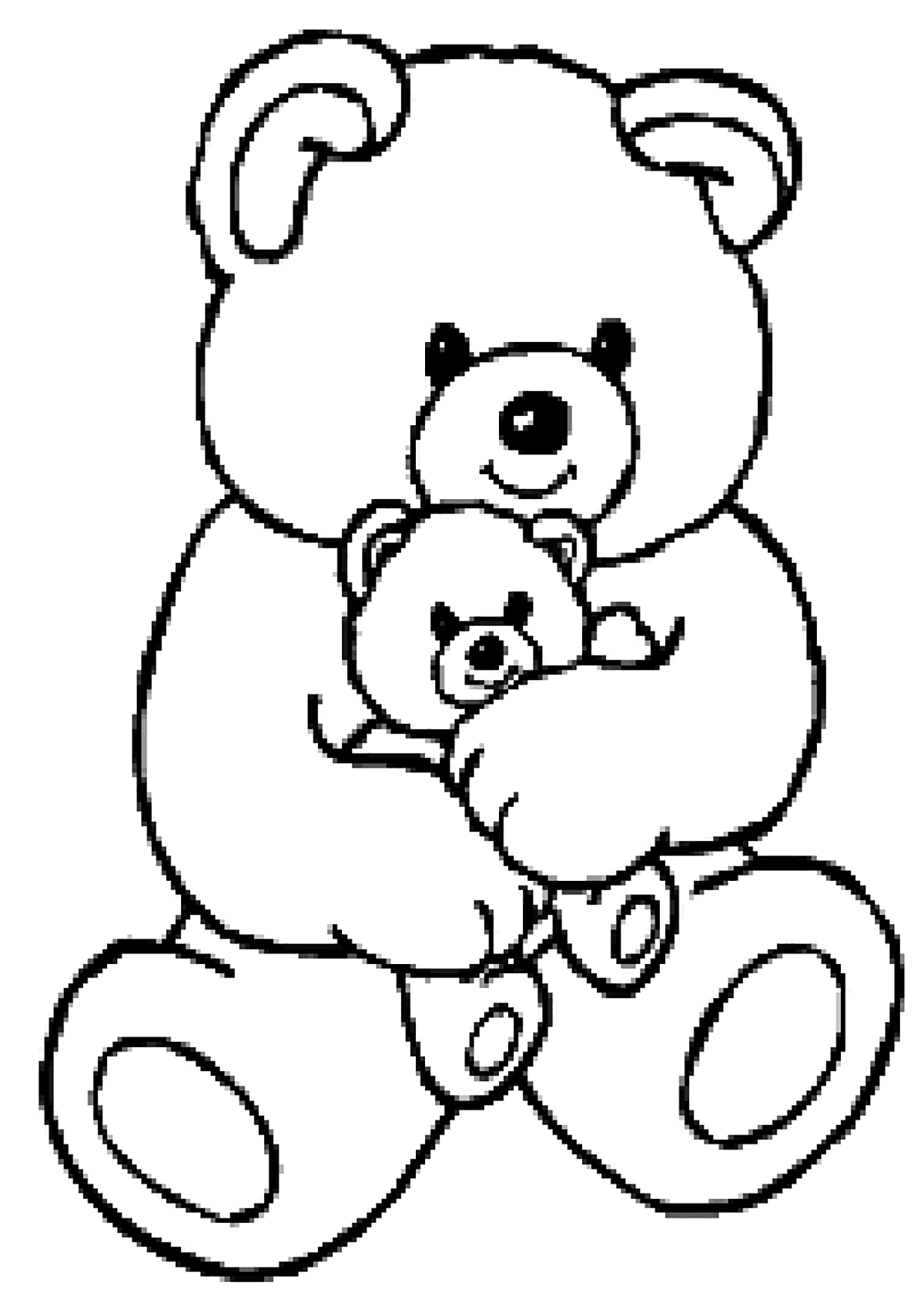 Gros Ours Bears And Cubs Coloring Pages