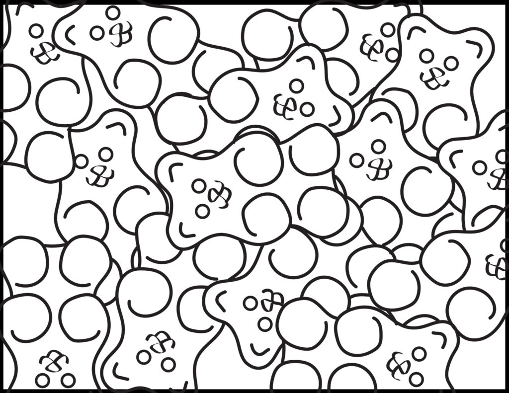 coloring pages of gummy bears coloring pages of gummy bears