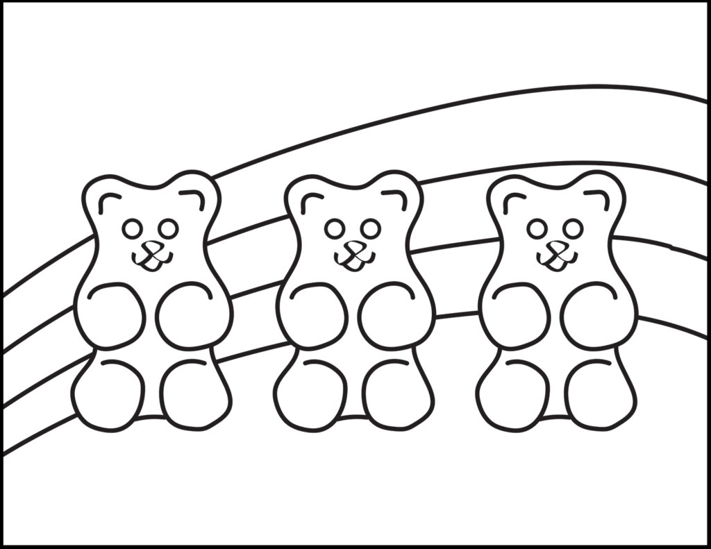 Gummy Bear Coloring Page Roaring Spork Gummy Bear Coloring Page Roaring Spork