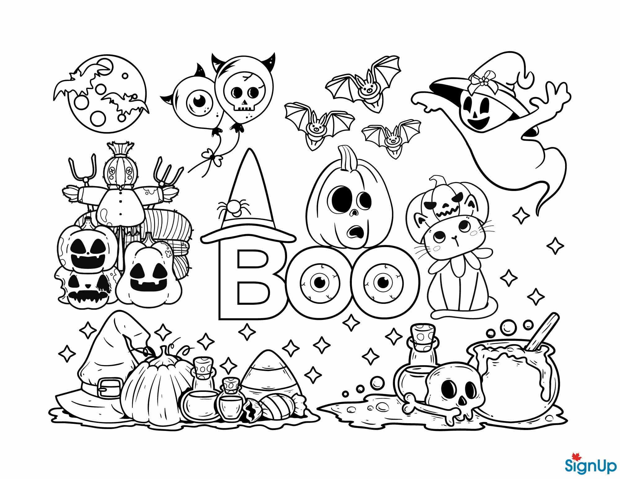 Halloween Activity Sheets Coloring Pages SignUp Halloween Activity Sheets Coloring Pages SignUp