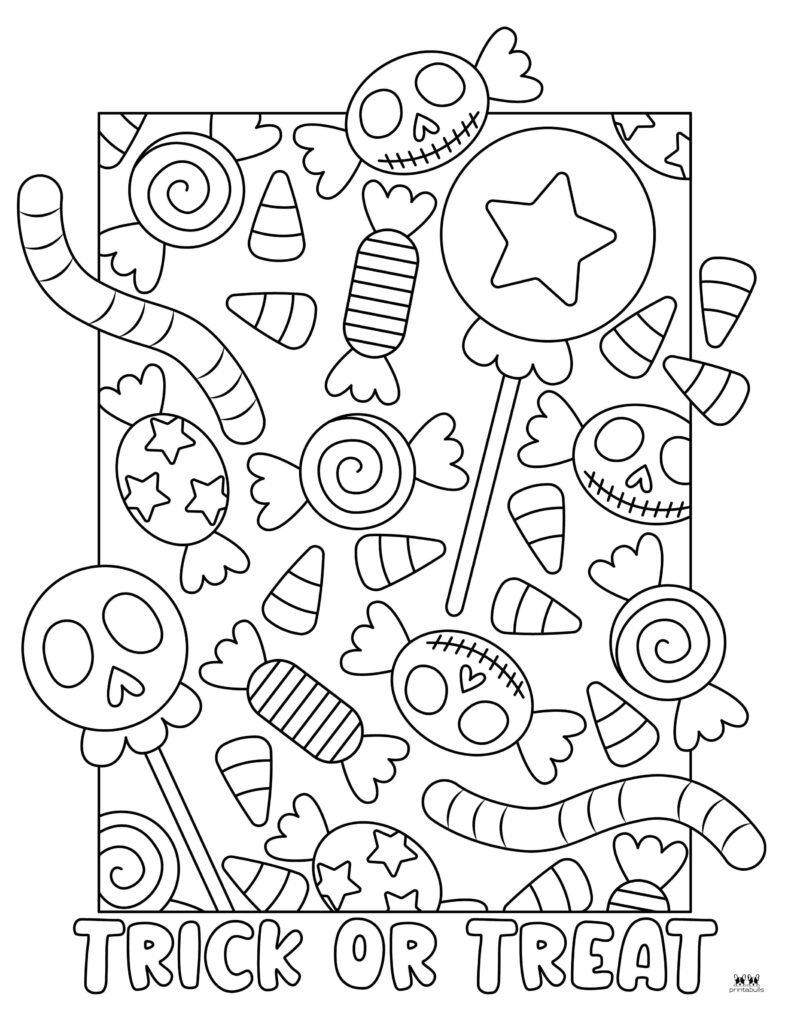 Halloween Candy Coloring Pages 25 FREE Pages Printabulls